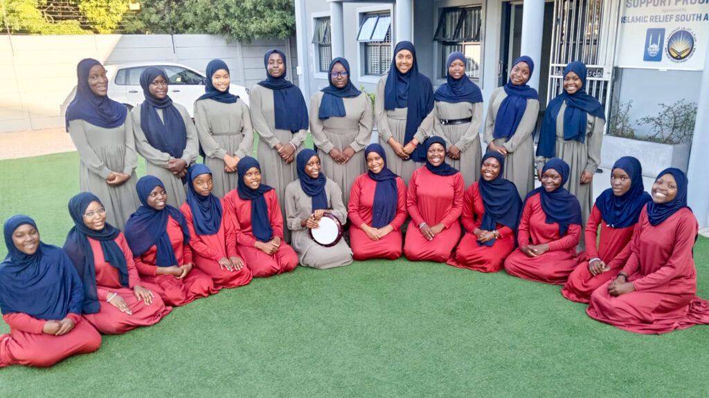 annur educational center orphan girls students in capetown mosque