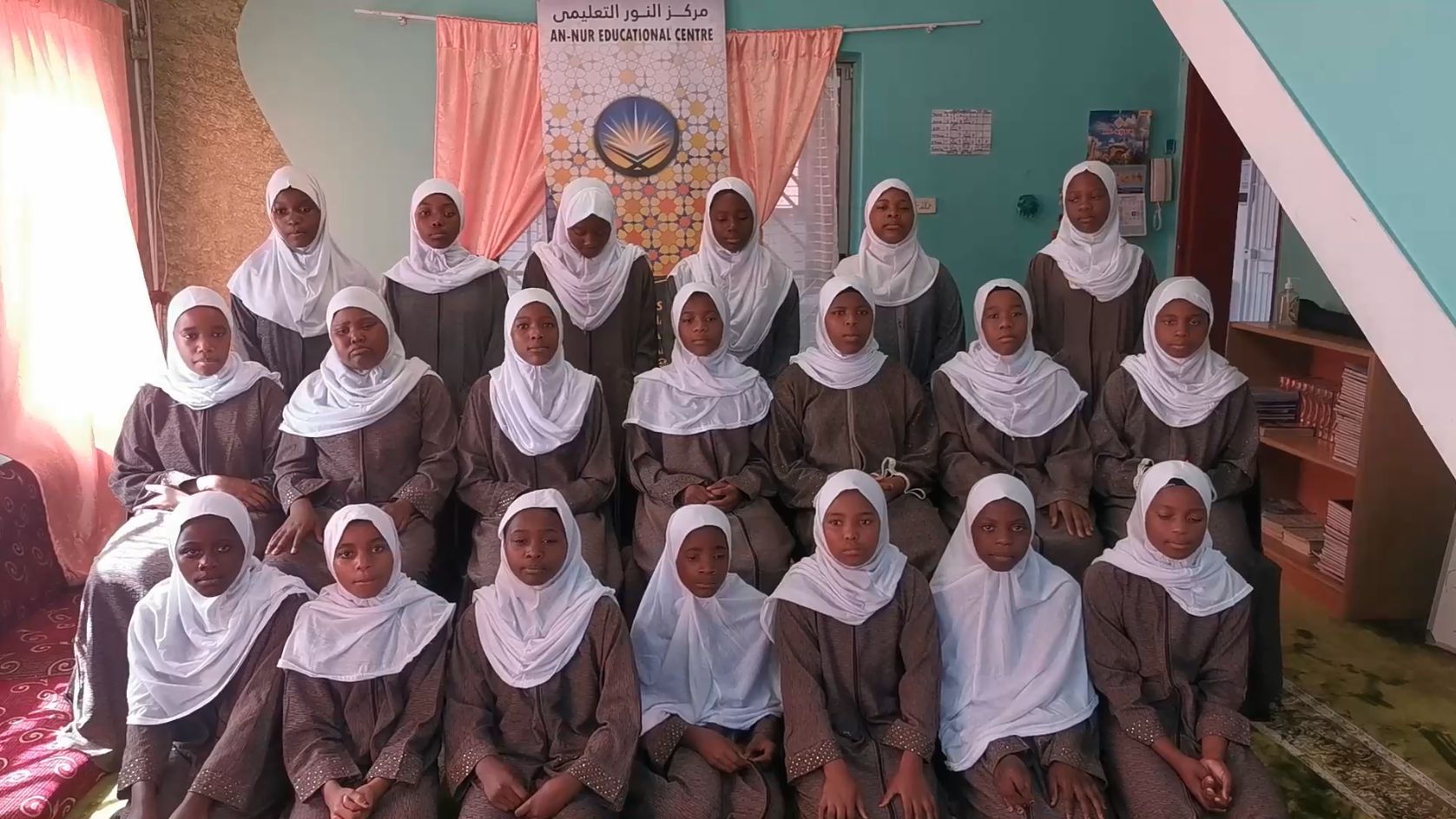 annur students girls are attending one of their classes at annur centre in capetown