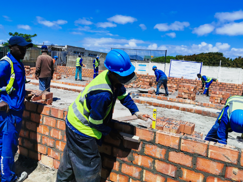 annur waqf project during it's construction phase, where the contractors are working tirelessly to ensure that building is done on time