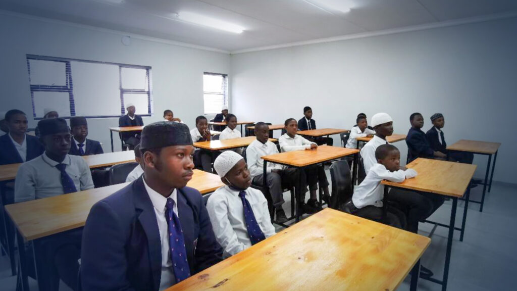 annur orphans are attending one of their classes at annur centre in capetown