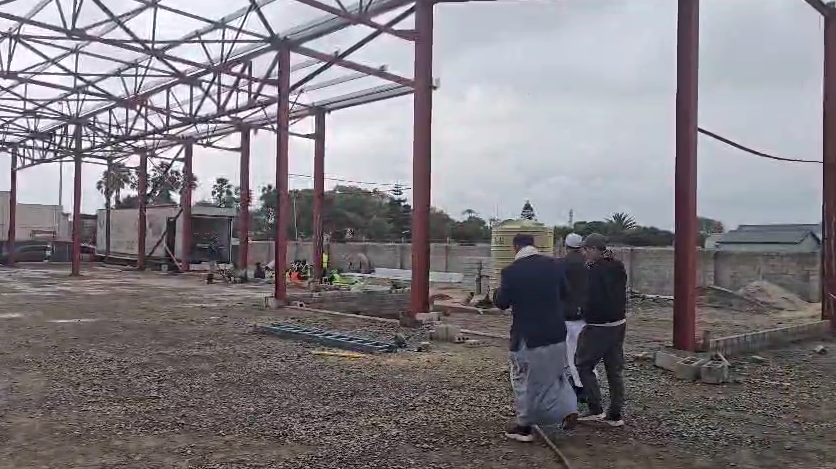 an image of construction of annur Waqf Project: Building a Sustainable Future for Orphans and Students in Cape Town