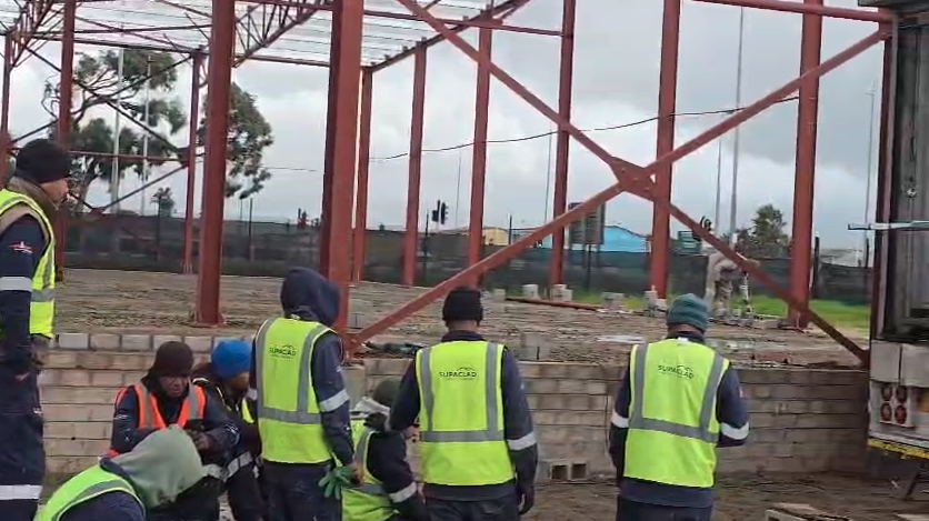 an image of construction of annur Waqf Project: Building a Sustainable Future for Orphans and Students in Cape Town